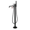 Kingston Brass KS7030DKL Freestanding Tub Faucet with Hand Shower, Matte Black KS7030DKL